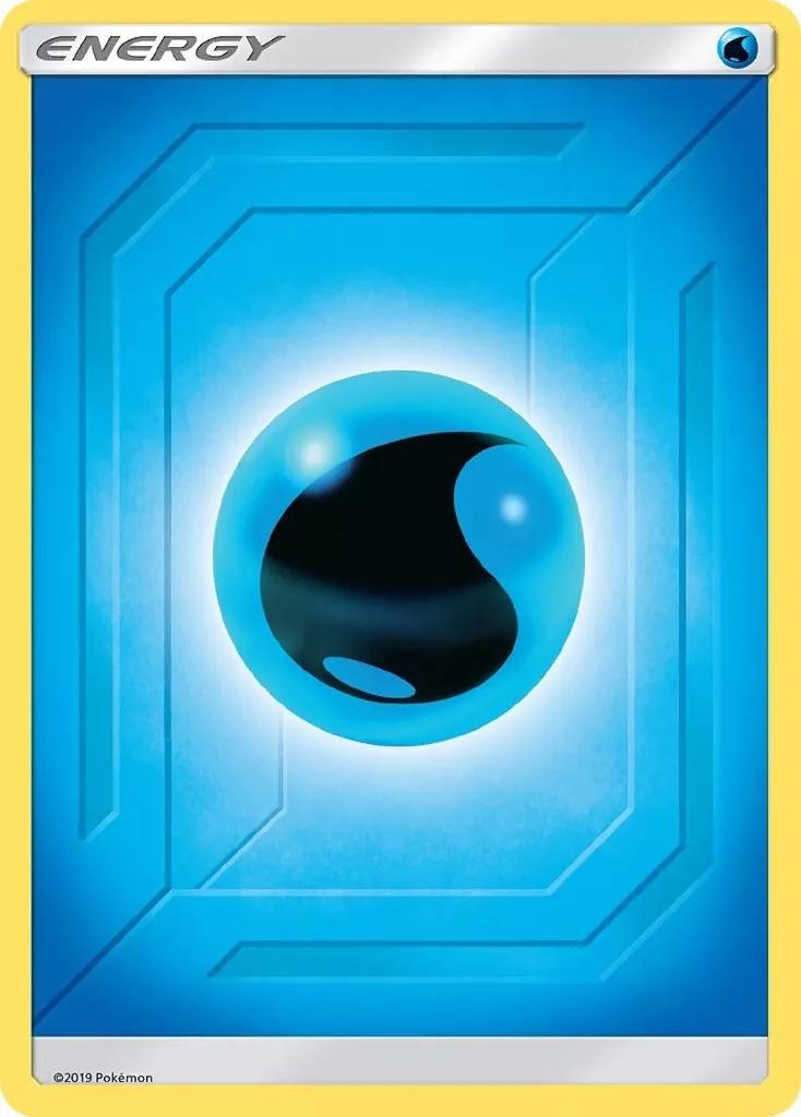 Hidden Fates Water Energy Pokémon card